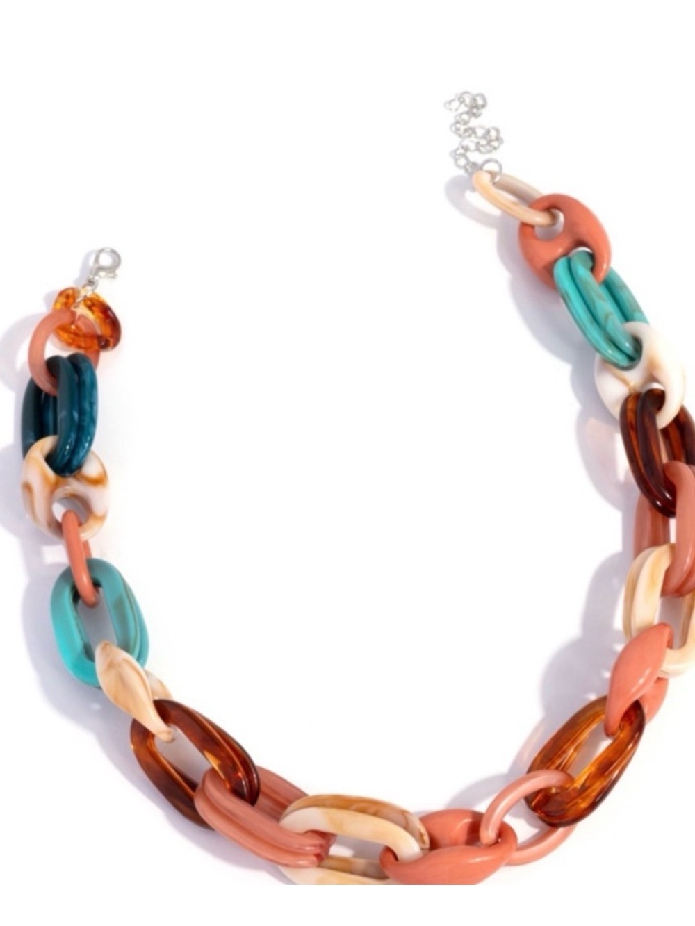N-43 Multi Neutral Links Necklace